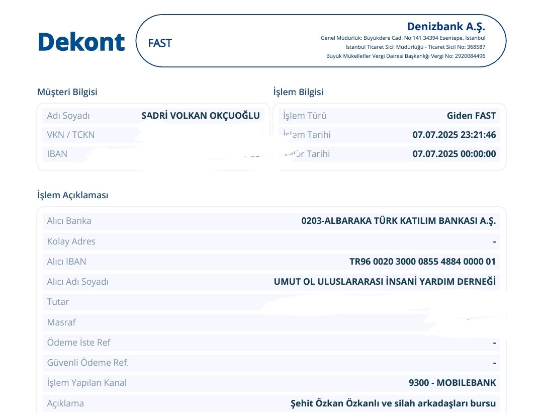 Şehidimiz madem ki bu mirası bizlere bıraktı, Şehidimiz ve silah arkadaşları adına 12 yetimin bursu başlatılmıştır...