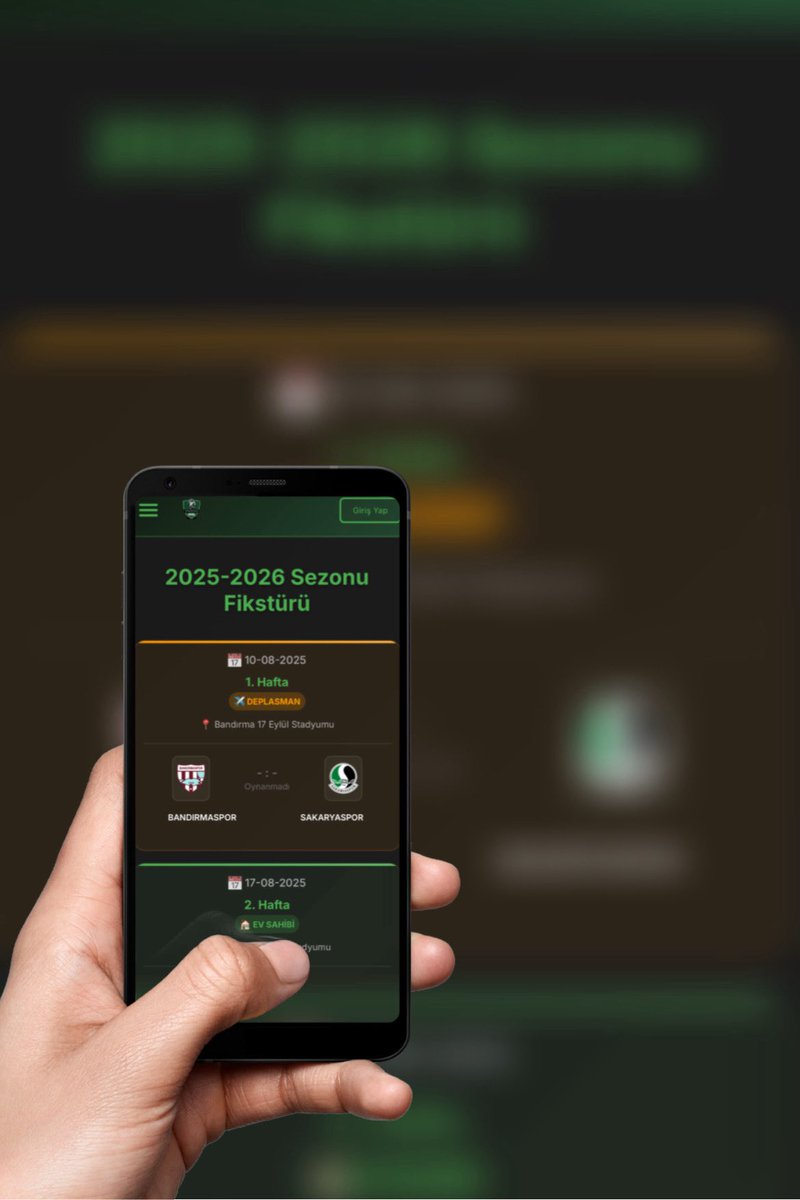 ✈️🏠 SAKARYASPOR'UMUZUN 2025-26 SEZONU TRENDYOL 1. LİG FİKSTÜRÜ!

Gittiği her deplasmana nehir misali akacağımız, evimizde avaz avaz ortalar açacağımız bir sezon olması dileğiyle. 
Sonu şampiyonluk olsun!💚🖤

tatangalar.org/fikstur

TATANGALAR