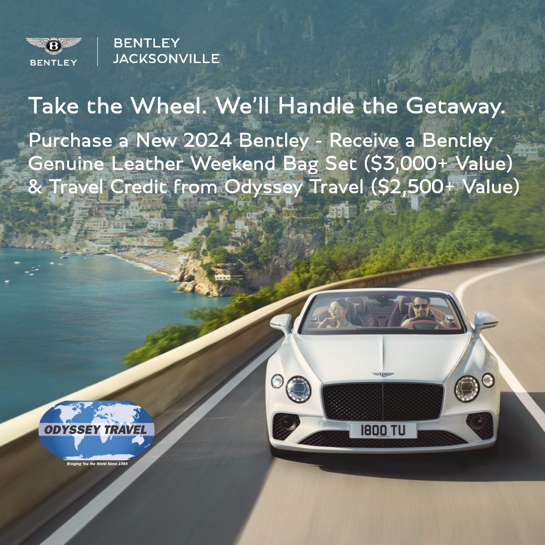 BentleyJAX_'s tweet image. Last day to let #BentleyJacksonville Take the Wheel.  — stop in today and start your next drive and unforgettable adventure behind the wheel of a new Bentley. Offer ends 7/7/2025  #TakeTheWheel #DriveInStyle #BentleyLife