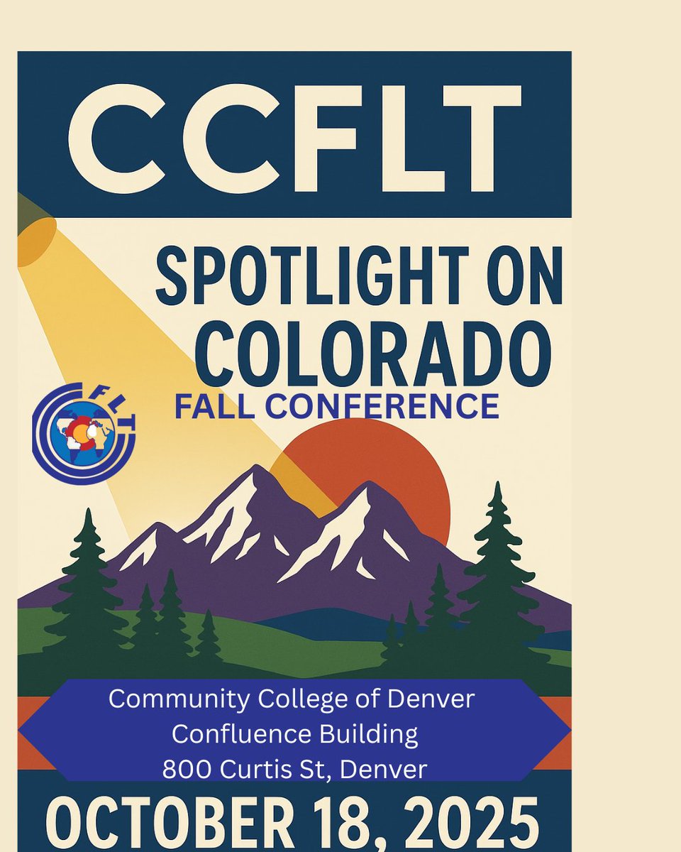 CCFLT Information (@ccflt) on Twitter photo Super early bird registration ends July 11th.  Register here before then. ccflt.org/fall-conference Super early bird registration ends July 11th.  Register here before then. ccflt.org/fall-conference