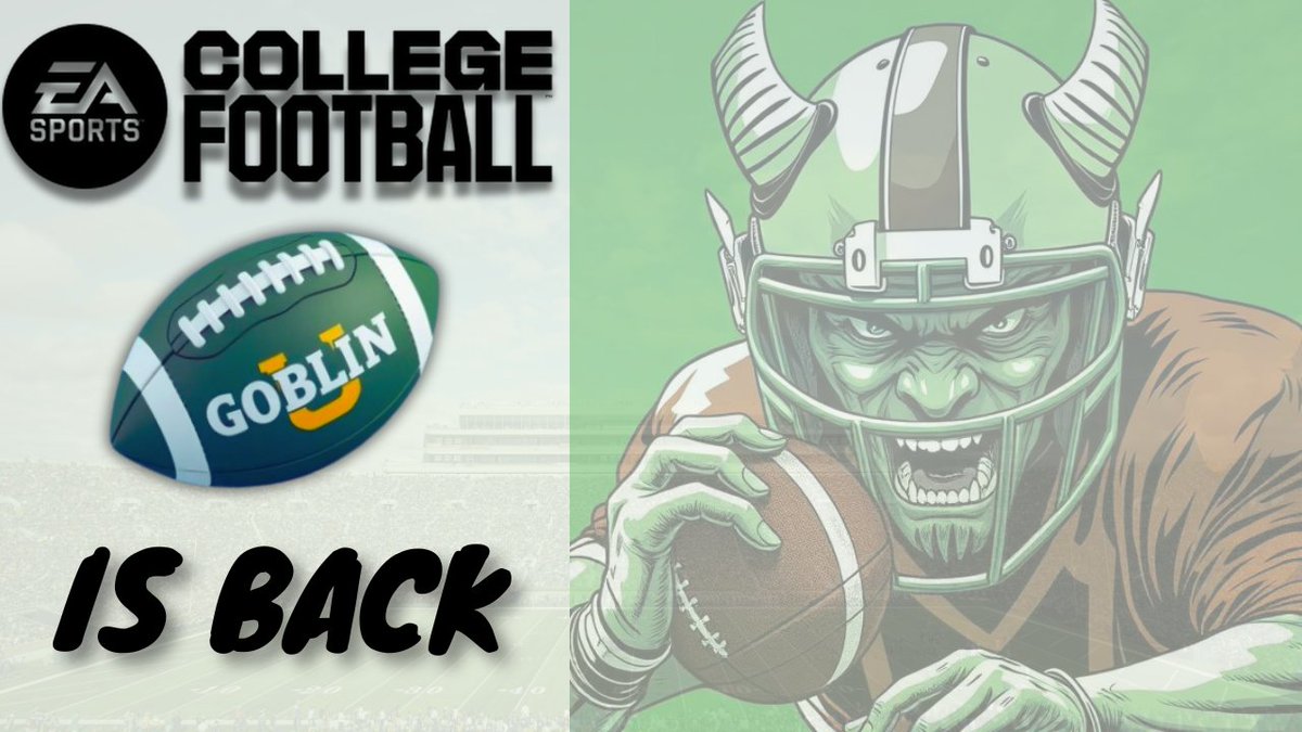 GBG BACK BAYBEE!!! 😤🏈 GoblinBall 26 come out NOW and me ready smash buttonz!! Private H2H lobbies mean GOBLIN TOURNEY TIME 🏆💥 Any brave hooman wanna fight Goblin U?? Come get clapped by green machine. GOB UP OR SHUT UP!!! #GoblinU #GBG #CFB26