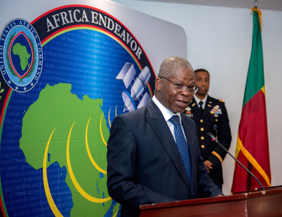 USAfricaCommand's tweet image. Africa Endeavor 2025 kicks off in Cotonou, Benin! 🇧🇯
Here we go! #AE2025, AFRICOM's premiere #CyberSecurity forum kicks off today in Cotonou, #Benin. The event brings together countries from across Africa to discuss cyber initiatives and security efforts.
#Benin @USEmbassyBenin
