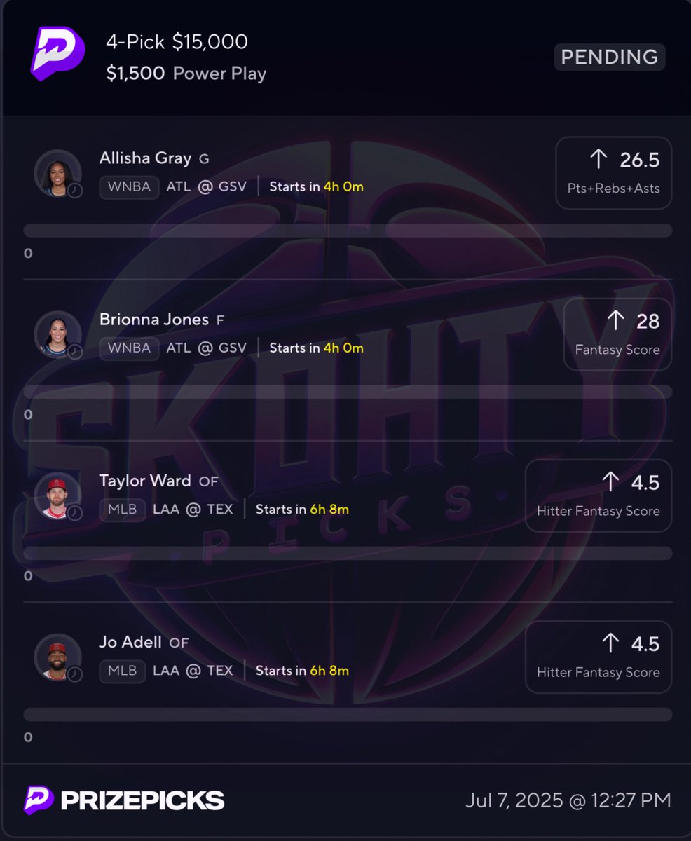 Skohty Picks (@skohtydfs) on Twitter photo ππππ¦π¦ππ‘π π± ππ’πππ’πͺππ₯π¦ who like this tweet β€οΈβπ₯
πͺπ΅π²π» this $15K MLBβΎοΈ/WNBA π MEGA NUKEβ’οΈ Cashes
JOIN MY VIP BELOW TO GET PICKS LIKE THESE ππππ’π₯π ππ¨π π£π¦β€΅οΈπ°
50% OFF VIP ACCESS π₯βοΈ
(dubclub.win/r/p/pri-zvhxf/β¦)
#PrizePicks #GamblingX #MLB #WNBA ππππ¦π¦ππ‘π π± ππ’πππ’πͺππ₯π¦ who like this tweet β€οΈβπ₯
πͺπ΅π²π» this $15K MLBβΎοΈ/WNBA π MEGA NUKEβ’οΈ Cashes
JOIN MY VIP BELOW TO GET PICKS LIKE THESE ππππ’π₯π ππ¨π π£π¦β€΅οΈπ°
50% OFF VIP ACCESS π₯βοΈ
(dubclub.win/r/p/pri-zvhxf/β¦)
#PrizePicks #GamblingX #MLB #WNBA
