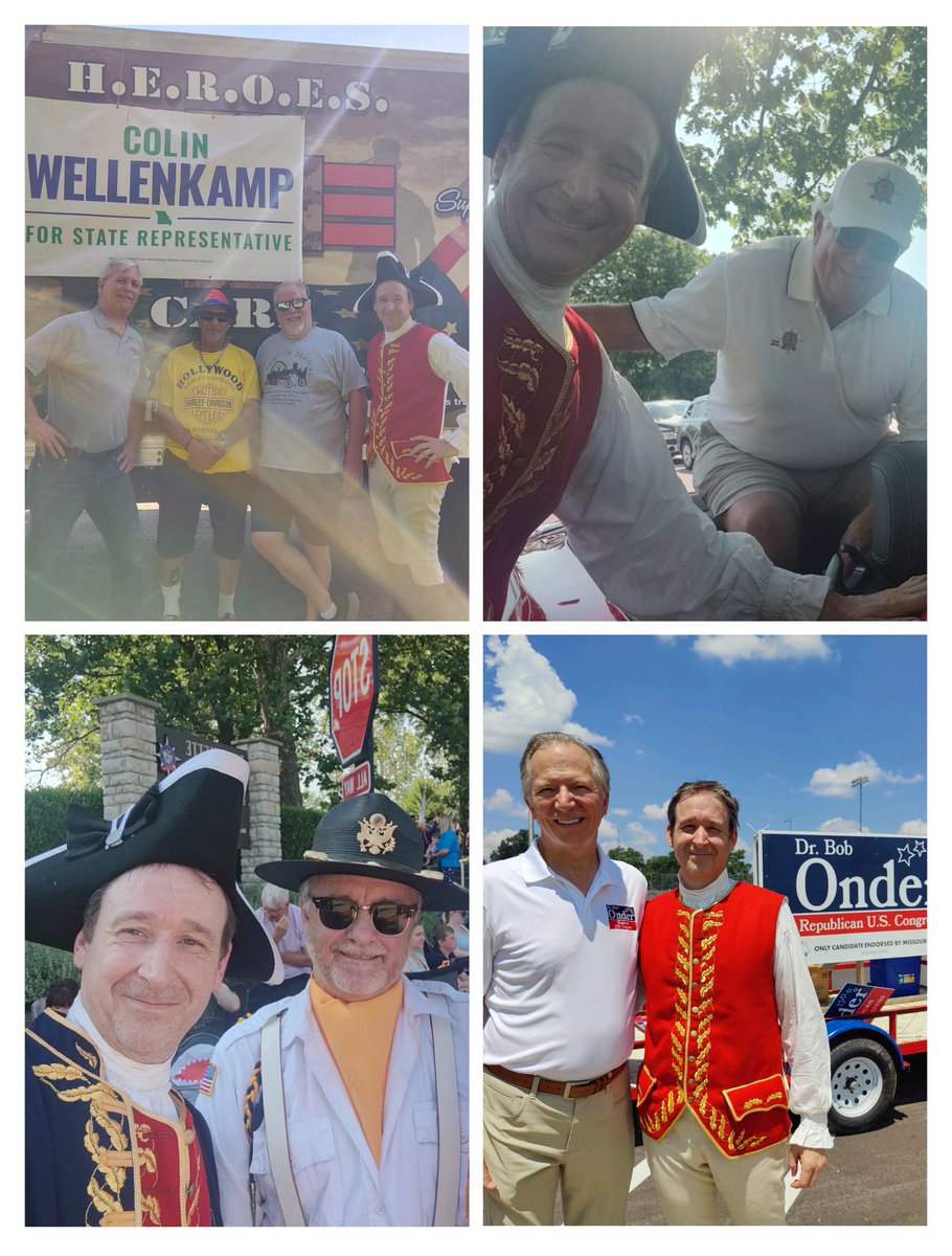 Truly an honor to join the Mayor of St. Charles City and Congressman Onder for the 4th of July parade. This year, once again, got to be part of the Honor Guard.