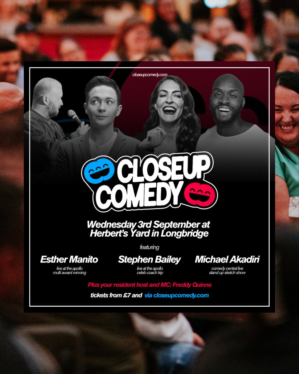closeupcomedyuk's tweet image. And here's your lineup for September at @herberts_yard. ⭐⭐⭐⭐⭐