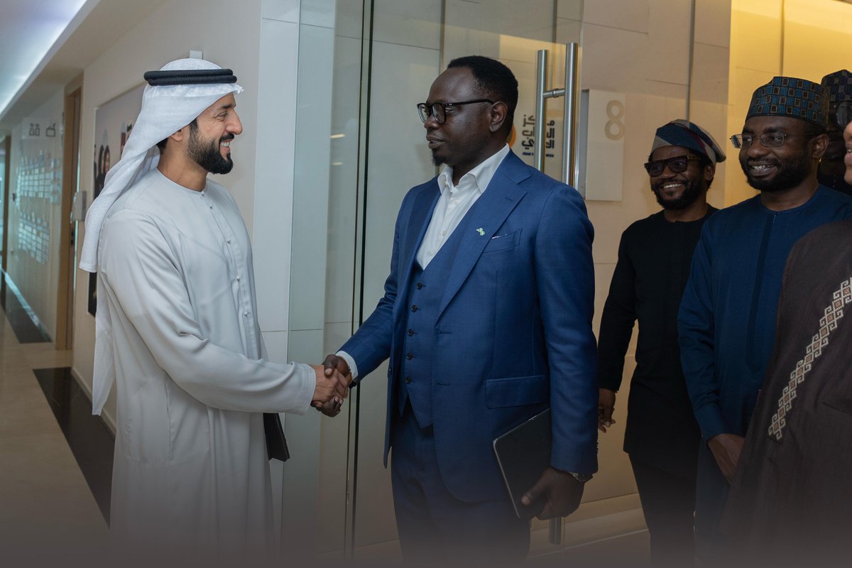 fmydNG's tweet image. As part of President Bola Ahmed Tinubu’s administration’s efforts to deepen global partnerships for youth development in Nigeria, the Honourable Minister of Youth Development, @ayowisdom_ , paid an official visit to the United Arab Emirates. During the visit, he met with His…