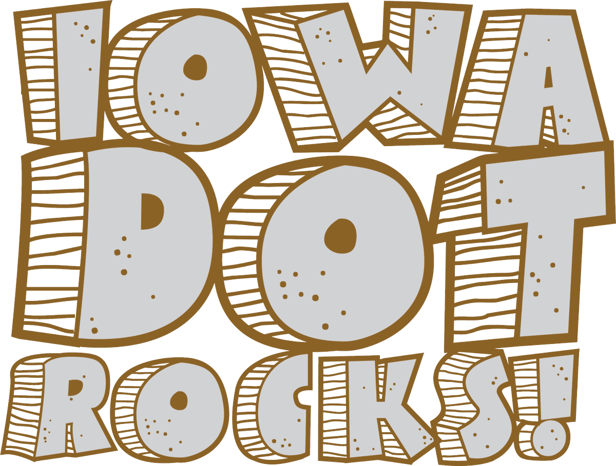 iowadot's tweet image. Only one month until the #IowaStateFair, and our DOT booth will ROCK! Be sure to visit us to see what goes into Iowa roadways, from the cool rocks and paint, to the actual highway signs, to playing at our roundabout table and so much more. See you soon! 
#FairSweetFair #DOTRocks