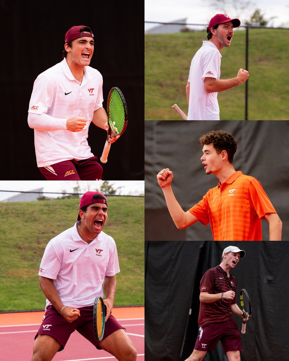HokiesMTennis's tweet image. Our All-ACC Academic Hokies! ππ
Congrats to Alberto Orso, Ilyas Fahim, Scott Sculley, Eyal Shumilov and Victor Kimpel on their achievement!