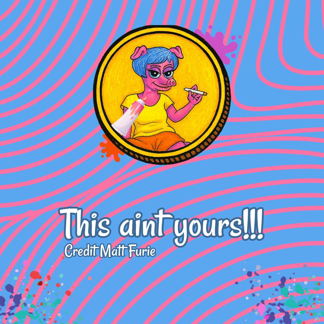 ToooChillToCare's tweet photo. 🎨 Bright, bold, and unapologetic — this artwork shouts: give credit where it’s due! 🚫✂️ https://t.co/L7aDe53Cq5
