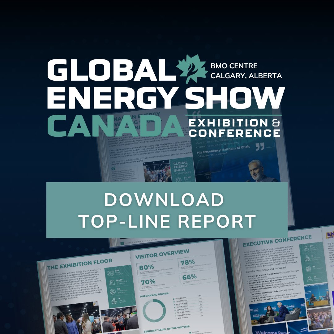 Explore the 2025 Top-line Report! See What’s Driving the Industry Forward

Access key stats and takeaways that showcase the scale, impact, and opportunities from this year’s show.

Download here:
globalenergyshow.com/forms-2026/top…

#Globalenergyshow #GESC25