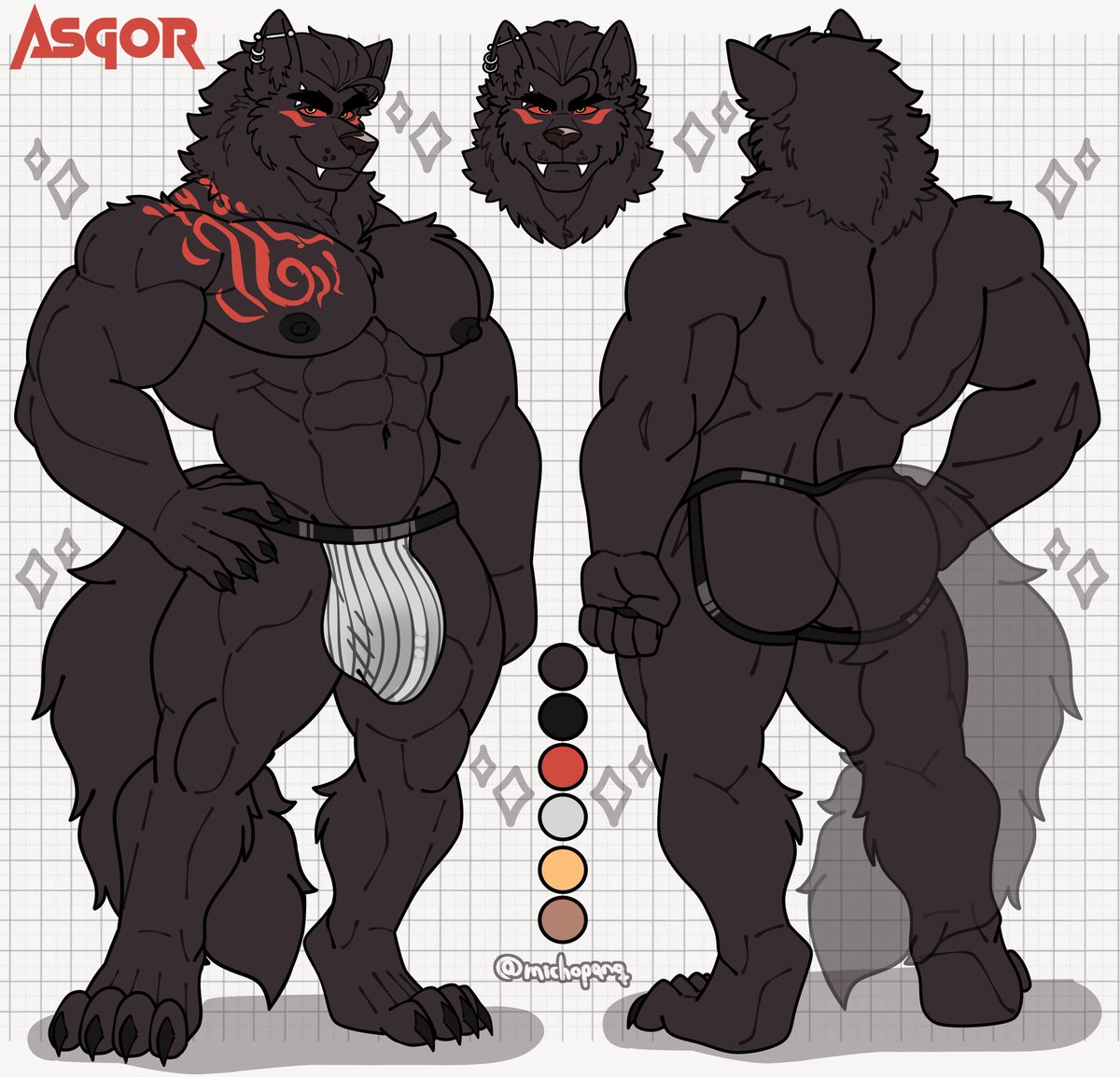 New commision!! ❤️🖤 Asgor