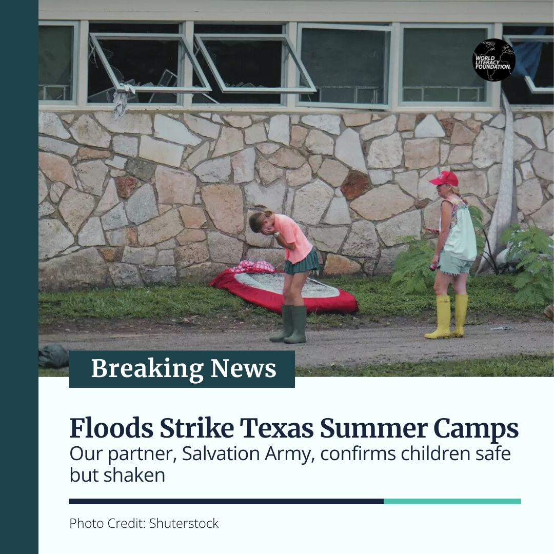 We are working closely with #SalvationArmy summer camps across 12 locations in Texas to provide literacy support and emotional care to children.

Our deepest condolences and heartfelt prayers go out to the families and friends mourning the lives lost in this natural disaster.