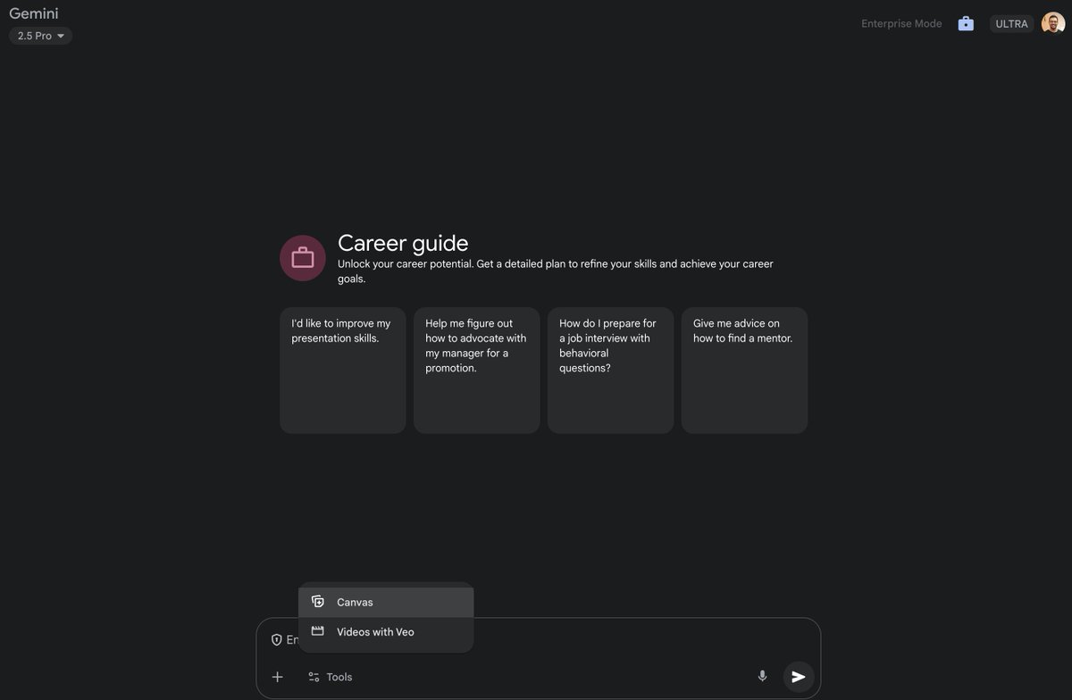 You asked, and it's here: Gems with Canvas
Make your own custom experts with Gemini Gems and get them to write docs and apps using Canvas.