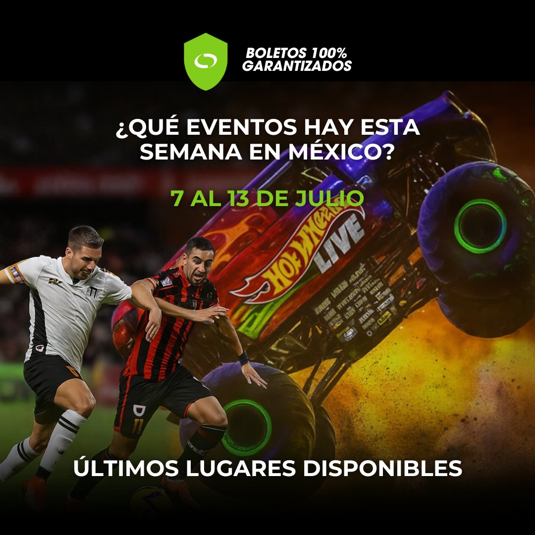 🎟️ ¡Fin de semana con partidazos y eventos imperdibles!
⚽ Puebla vs Atlas, Toluca vs Necaxa, Cruz Azul vs Mazatlán
🔥 Monster Trucks CDMX – 12 julio
📲 Revisa precios, fechas y cómo conseguir palcos o plateas:
 stadibox.com/blog/guias-y-c…
#Stadibox #LigaMX #Eventos #findesemana