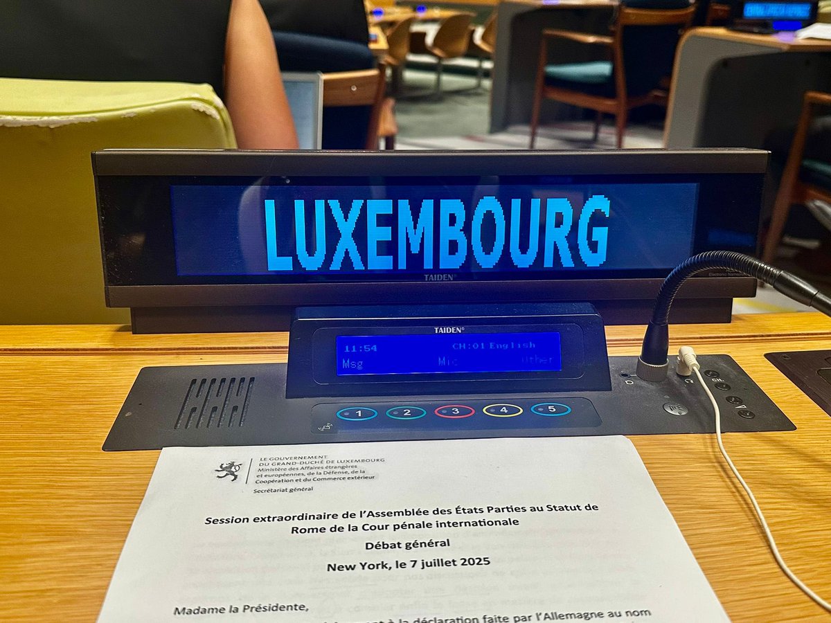 At the Special Session of the Assembly of States Parties to the Rome Statute on the review of the amendments on the crime of aggression, 🇱🇺 emphasized the need to harmonize the #ICC’s jurisdiction over all core crimes under its Statute and thus close the existing impunity gap.