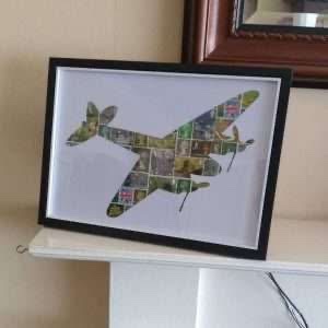 Unique postage stamp art, Lancaster bomber, Spitfire and Mosquito. Special aviation gift. All money goes to Evesham Greyhound and lurcher Rescue 🐶❤️
loonylurchereglr.etsy.com #handmadeinuk #buyBritish #WW2 #aviation #History #DDay #fundraising   #UKGiftAM  #postagestamps #dogs