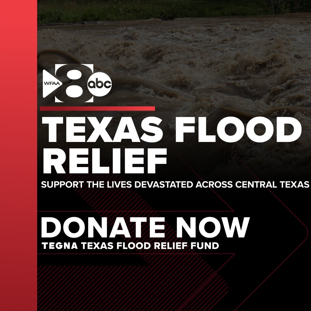 TEGNA’s local news properties across Texas are joining forces to raise money for the Kerr County and surrounding areas hit by the deadly flash floods. CLICK HERE TO DONATE: wfaa.com/article/news/c…