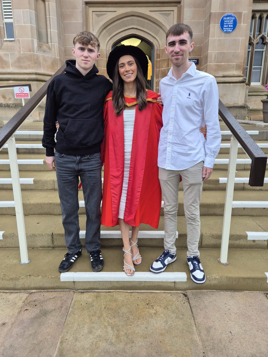 Rachel Devenney (@devenneyrachel) on Twitter photo A really enjoyable graduation ceremony to mark the end of my PhD journey at <a href="/UlsterUniPhD/">Doctoral College</a> 👩🏻🔬🧬!
Thanks again to my supervisors <a href="/drkylematchett/">Kyle Matchett</a> , <a href="/RachelleIrwin15/">Rachelle Irwin</a> , <a href="/columwalsh/">colum walsh</a> for their support and my family for their encouragement throughout my PhD☺️ A really enjoyable graduation ceremony to mark the end of my PhD journey at <a href="/UlsterUniPhD/">Doctoral College</a> 👩🏻🔬🧬!
Thanks again to my supervisors <a href="/drkylematchett/">Kyle Matchett</a> , <a href="/RachelleIrwin15/">Rachelle Irwin</a> , <a href="/columwalsh/">colum walsh</a> for their support and my family for their encouragement throughout my PhD☺️
