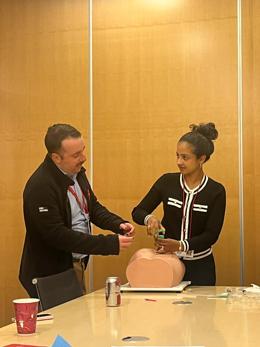 🎬 A behind-the-scenes look at what our new HemOnc fellows were up to during orientation. The team practiced bone marrow biopsies, expertly guided by our amazing #leukemia and #lymphoma PAs. 🩺💉#MedicalEducation #FellowshipTraining #Hematology