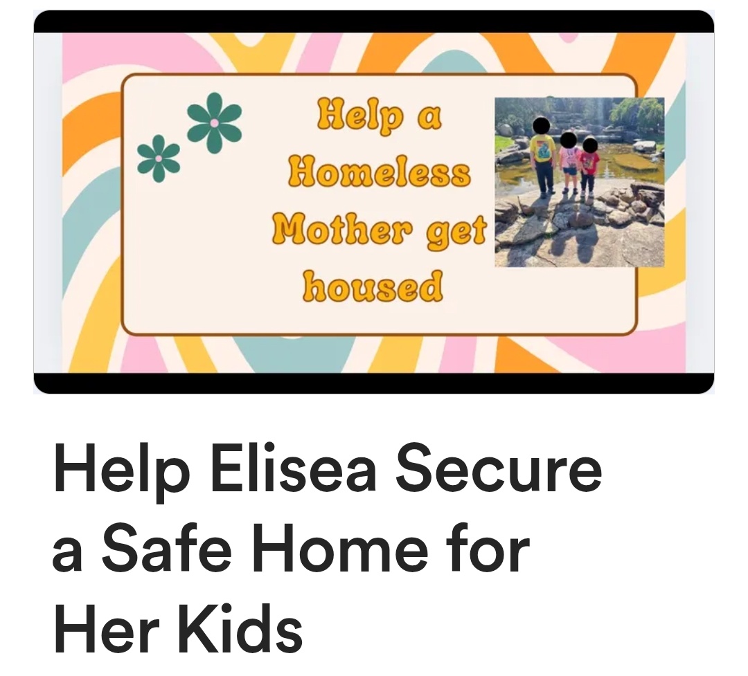 Elisea is without shelter, food, while separated from her kids. A disaster we'd been trying to prevent for 6mo.  

Retweets aren't enough. 
They're quiet, ignored, soft disruptions. A DISABLED, HOMELESS PARENT IS MISSING SURVIVAL GOALS: PLS SAY SOMETHING!
gofund.me/4095eb57