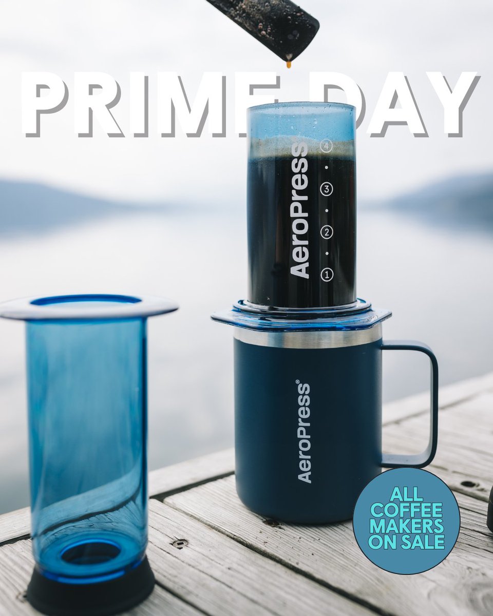 That perfect cup? It’s closer than you think.

AeroPress coffee makers are on sale this Prime Day.

Treat yourself. You deserve it.

bit.ly/3IdGGOB
