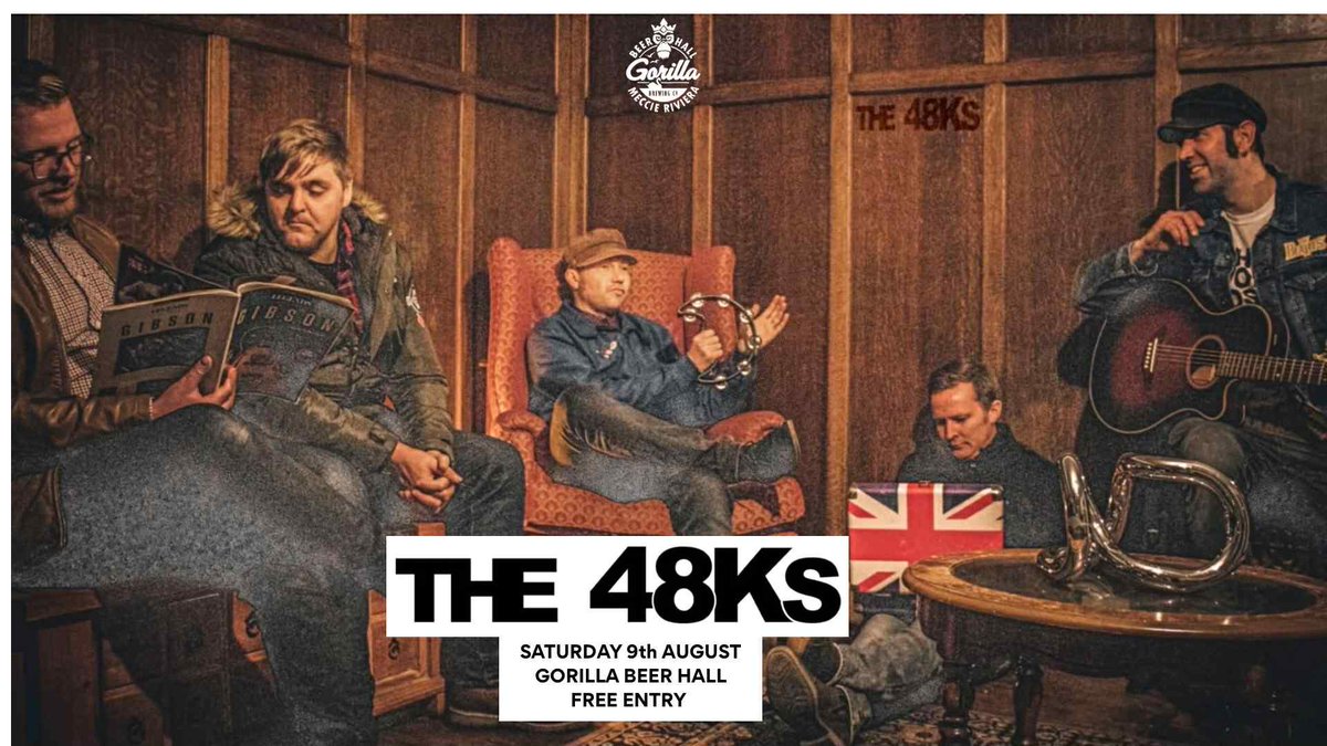 SAT 9TH AUGUST
Gorilla Hall,Mexborough, Doncaster
Free Entry
#Doncasterisgreat