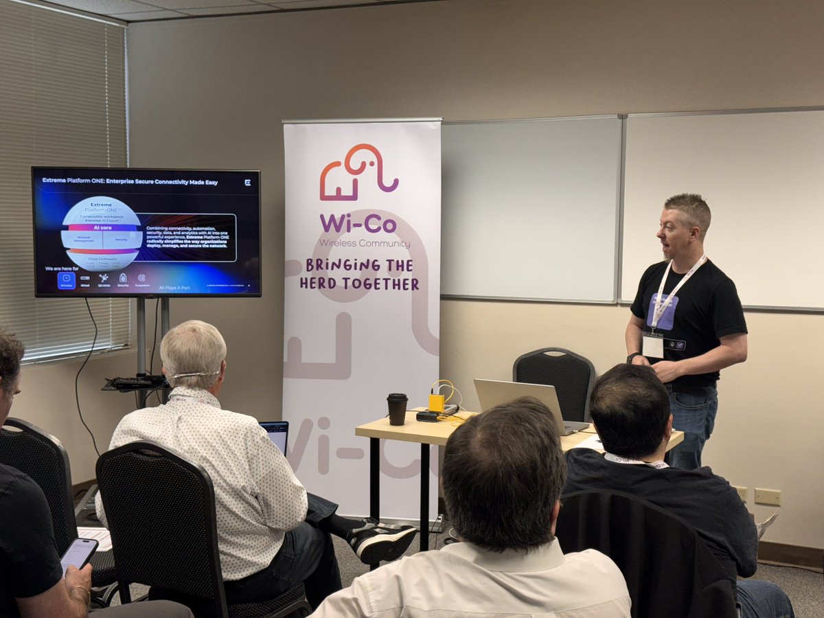 Ferney Munoz (@ferney_munoz) on Twitter photo Mark Rieben from <a href="/ExtremeNetworks/">Extreme Networks</a> present Extreme Platform ONE and its AI integration, automation, security and analytics at Wi-Co Bay Area Mark Rieben from <a href="/ExtremeNetworks/">Extreme Networks</a> present Extreme Platform ONE and its AI integration, automation, security and analytics at Wi-Co Bay Area
