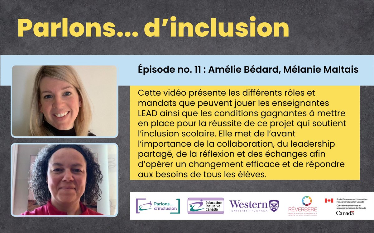 InclusiveEdCan's tweet image. Regardez notre vidéo « Parlons… d’inclusion » de cette semaine.
📺 youtube.com/watch?v=OGzWov…