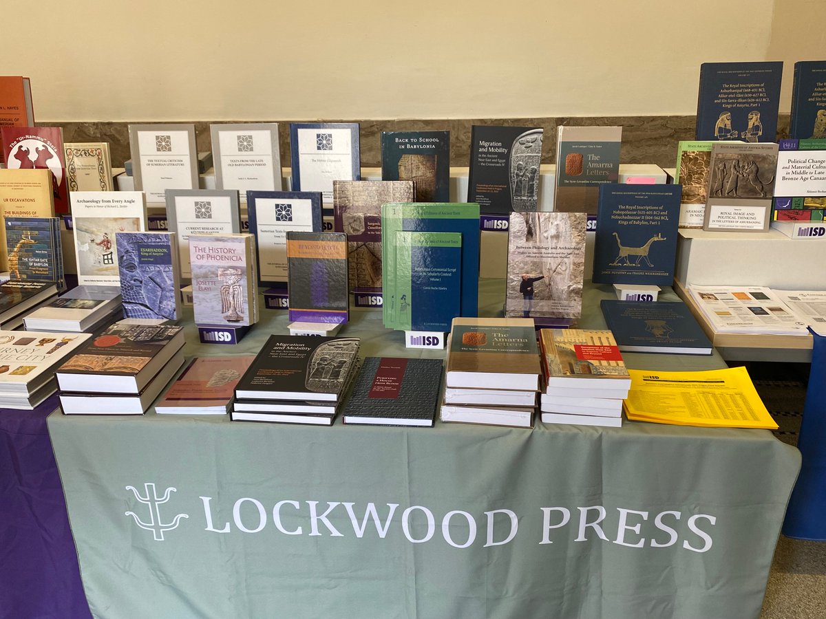 isdistribution's tweet image. We're set up at the @IAAssyriology annual meeting in Prague. Stop by our exhibit to see titles from @AmOrientalSoc @Archaeopress @ASOResearch @UCLACotsen @HUCPress @ISAC_UChicago @LockwoodPress @mohrsiebeck @pennmuseum and more! #assyriology #cuneiformstudies