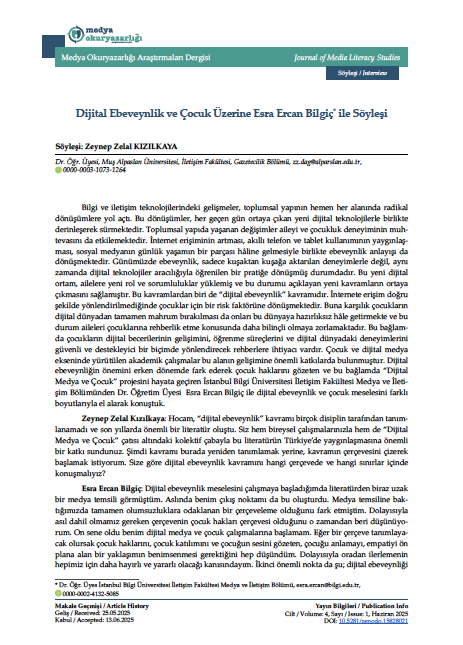 Medya Okuryazarlığı Araştırmaları Dergisi tweet media