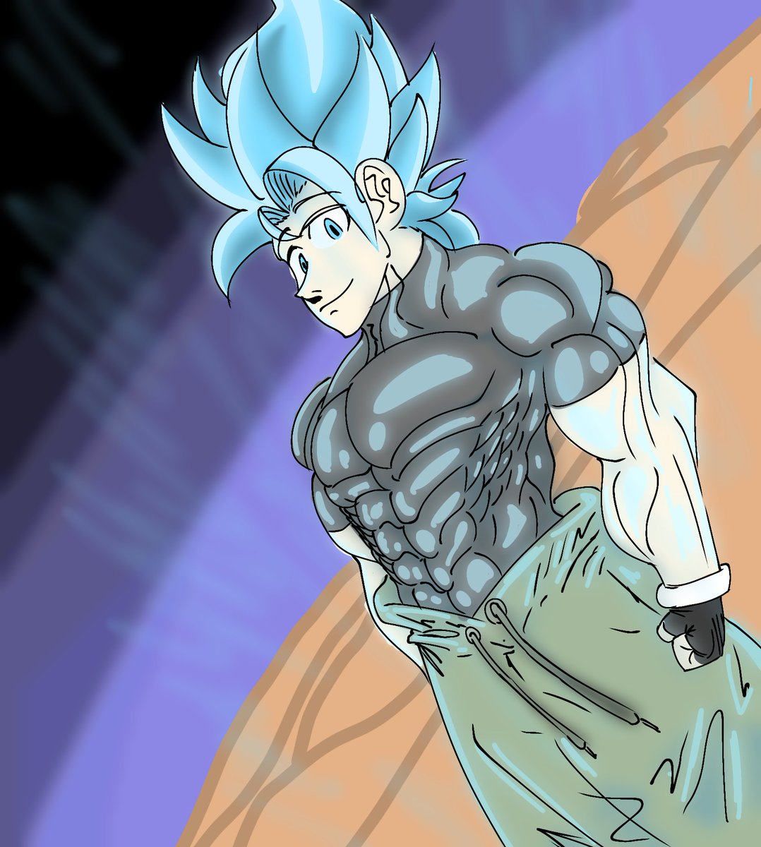 DestructoWorks's tweet image. Did this a while ago #ocart #ssjblue #DragonBallSuper