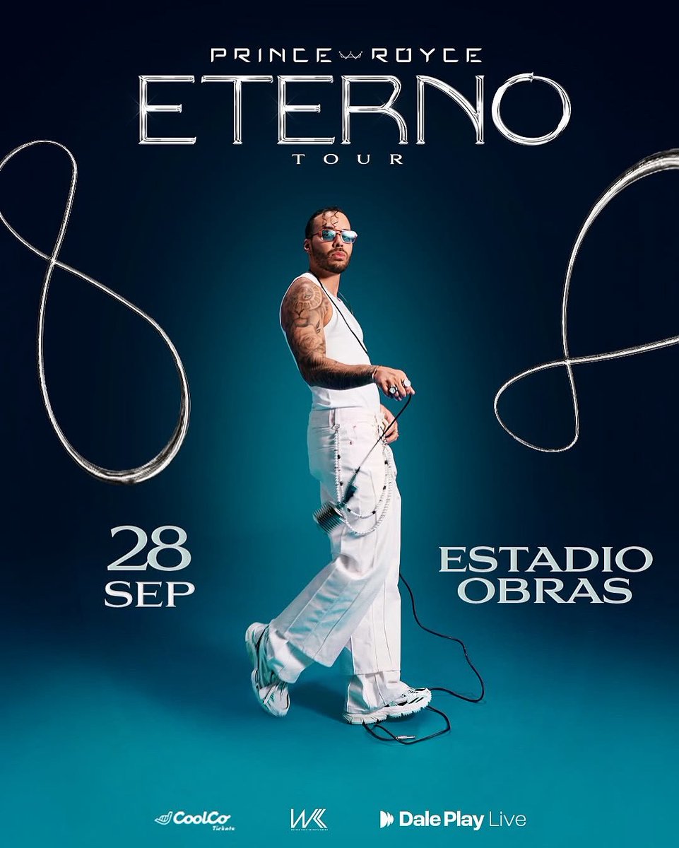 Argentina!!! Ansioso por verlos! Venta general, mañana a las 1pm 💙