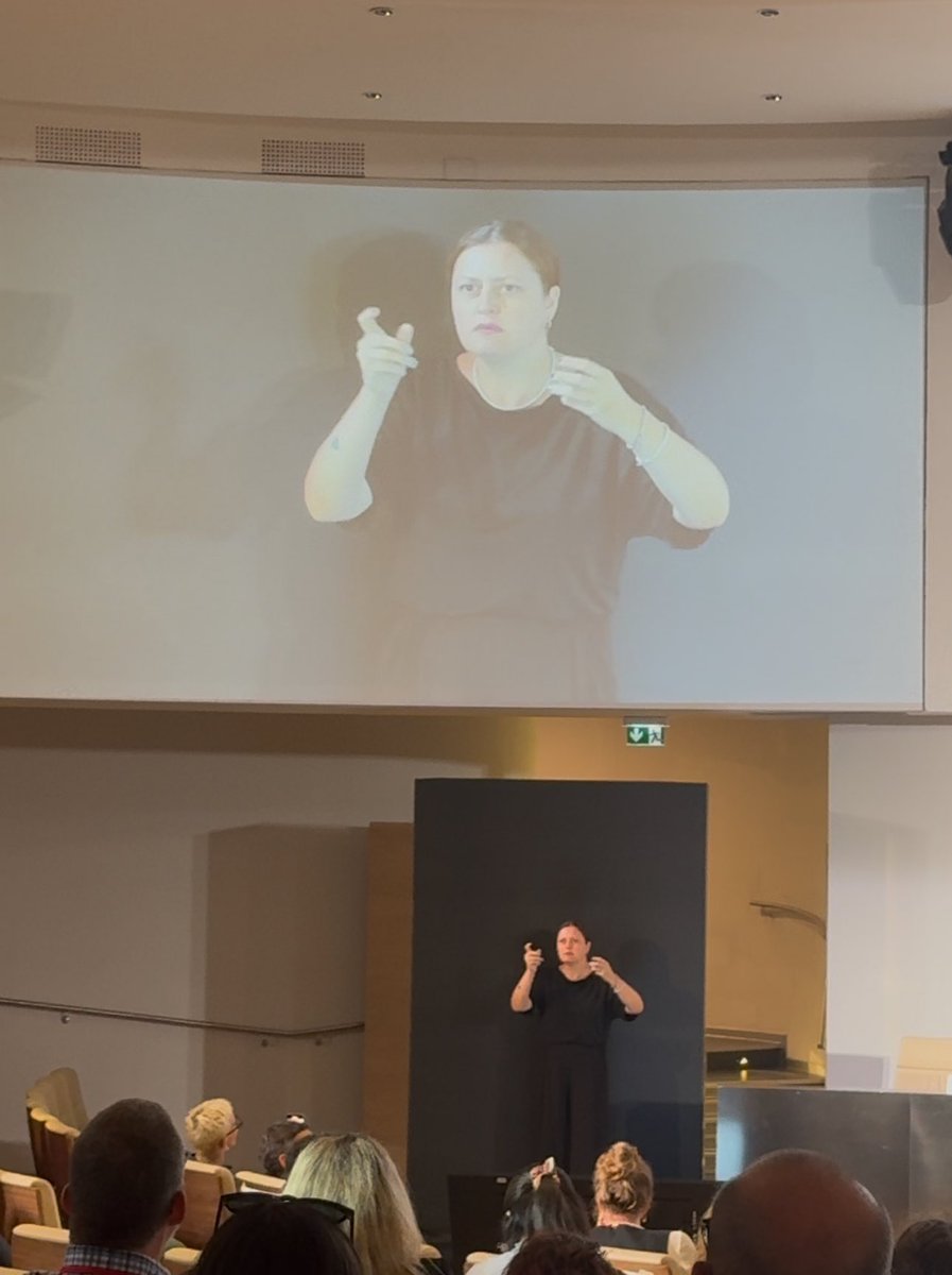 Antony McLetchie (@rsdsupt) on Twitter photo First day of the <a href="/ICED_2025/">@ICED_2025</a> conference, the first time this event is held in Italy since infamous 1880 Milan Conference, where a ban on sign language in Deaf education was declared. Powerful and beautiful signed poem by Grace Giacubbo, Deaf artist and actress from Italy. First day of the <a href="/ICED_2025/">@ICED_2025</a> conference, the first time this event is held in Italy since infamous 1880 Milan Conference, where a ban on sign language in Deaf education was declared. Powerful and beautiful signed poem by Grace Giacubbo, Deaf artist and actress from Italy.