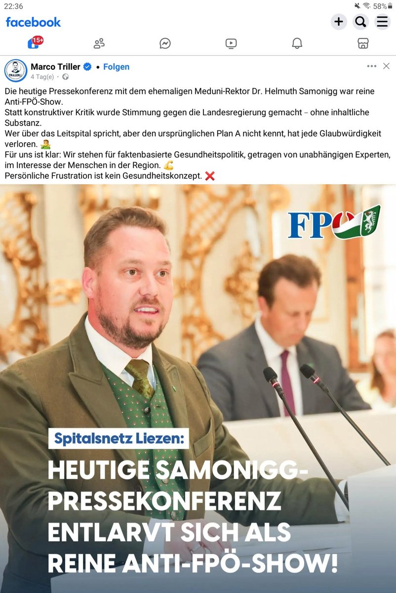 RaderLu's tweet image. Dass der Herr Major Thriller ausreichend gesundheitspolitischen Sachverstand besitzt, um Aussagen von Hellmut Samonigg, Rektor der Medizinischen Universität Graz von 2016 bis 2024, zu verstehen oder gar zu beurteilen, wird stark zu bezweifeln sein.