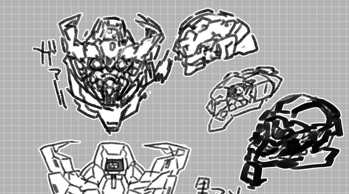 ジークアクスの頭部展開状態前描いててフト気づいたんだがこれオメガサイコミュ起動ON/OFFを表してるならジフレド展開前描写なかったよなあ。もしかして常時ONなの?? 