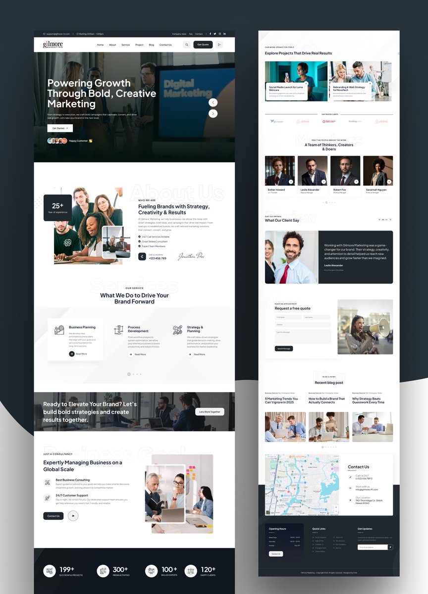 chris_visuals55's tweet image. Business Consulting Website ✨