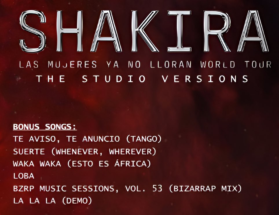 ShakiConcepts's tweet photo. A SNEEK PEEK OF WHAT’S TO COME… #LMYNLWorldTour #Shakira #StudioVersion https://t.co/zP1QjFWfvx