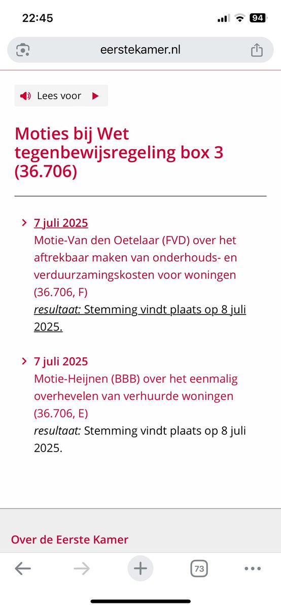 LeonLTrader's tweet image. Morgen de stemmingen…

#box3 #spaartaks #vermogensrendementsheffing #tegenbewijsregeling