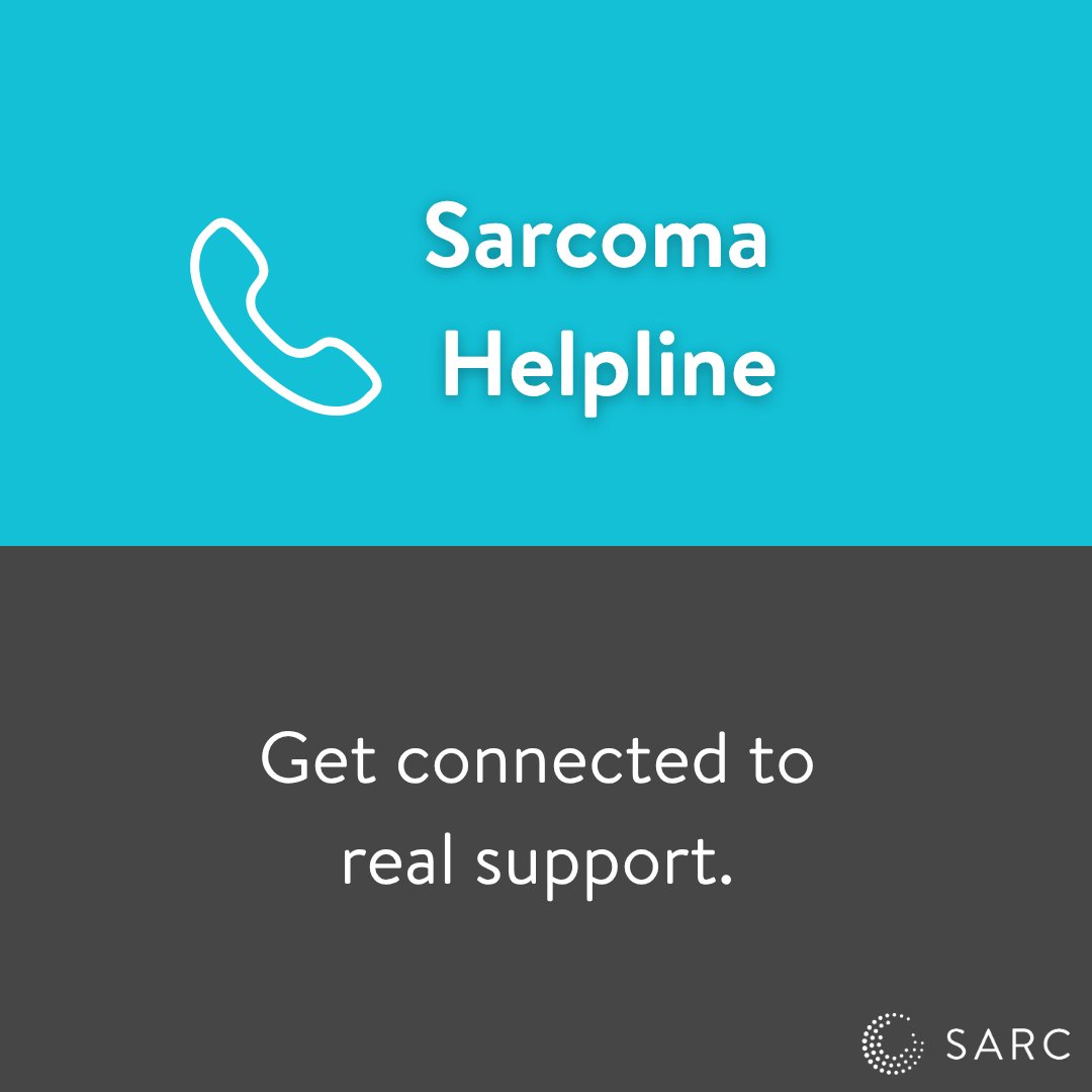 SARCtrials's tweet image. 📞Support is just a call away with the Sarcoma Helpline.

 💬Find the helpline inside the SARC Directory → sarctrials.org/patient-resour…

#sarcoma #sarcomaawarenessmonth #SARCTrials