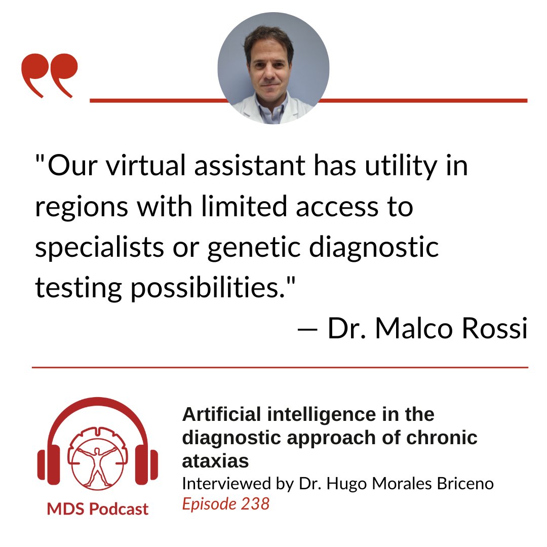 With the recent boom of AI, Drs. Malco Rossi and Lucas Alessandro discuss how an AI-powered virtual assistant could aid in the diagnosis of chronic ataxias. Listen here as they explain their how their system performed and what this means for the future. loom.ly/D2QA9Ro