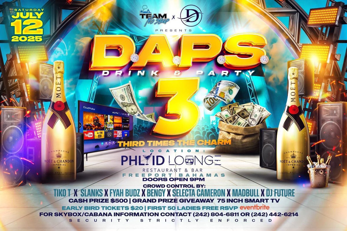 This Saturday • DAPS 3 🍻 • Phluid Lounge Grounds 📍