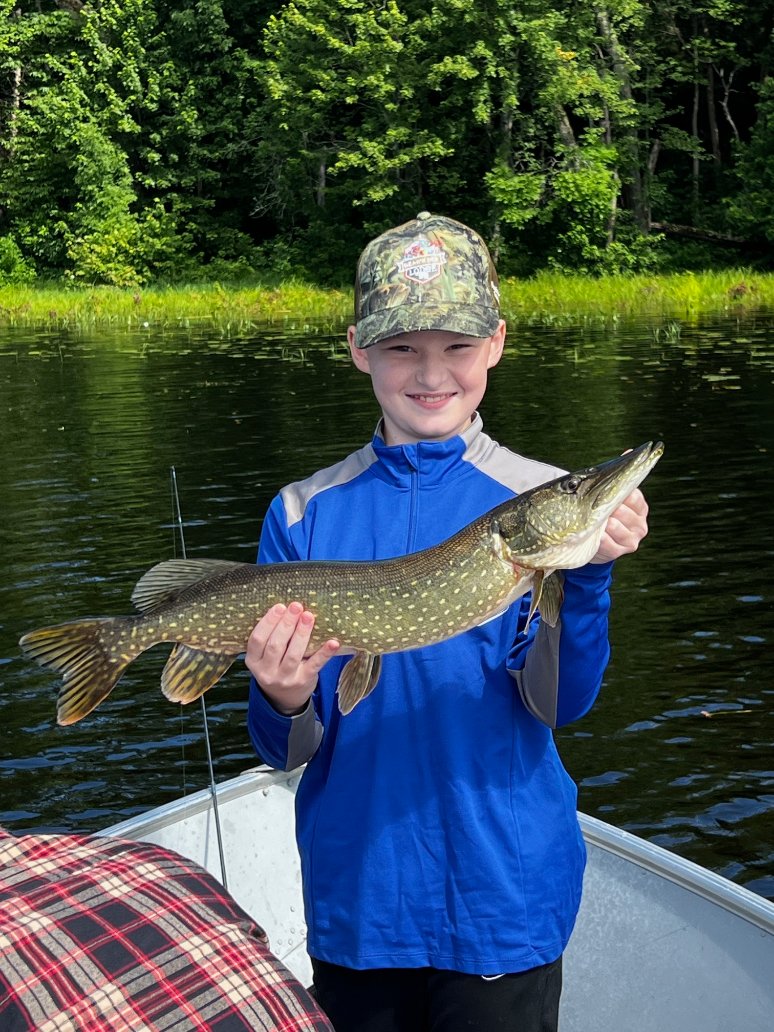 Big brother: 27" pike, lil brother: 20" bass. 
Kids fishing is magic. Every cast a chance, every fish a prize, each moment a memory. 

Start young for adventure, patience, nature. Boys hooked, we're stoked!

#FishingFrenchRiver #ExperienceFishing @ontariotravel