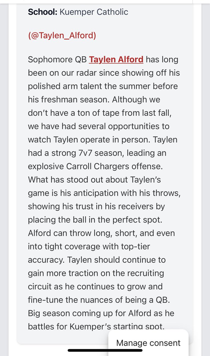 Ben Alford (@coachalford11) on Twitter photo So proud of this kid. It’s been a blast watching him do what he loves. He can make every throw. Can’t wait to see what he does the next three years. ⚡️🔥🏈 <a href="/Taylen_Alford/">Taylen Alford</a> <a href="/BoltIowa/">Carroll Chargers</a> So proud of this kid. It’s been a blast watching him do what he loves. He can make every throw. Can’t wait to see what he does the next three years. ⚡️🔥🏈 <a href="/Taylen_Alford/">Taylen Alford</a> <a href="/BoltIowa/">Carroll Chargers</a>