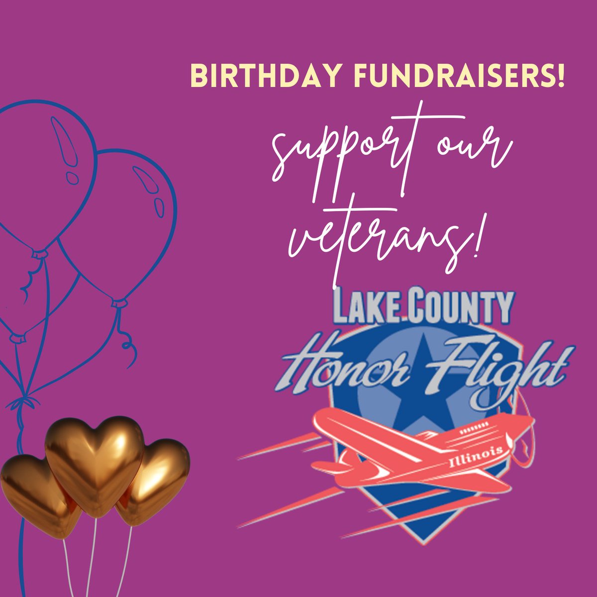 A big thank you to Lavera Davis and Mel Schwartzstein for celebrating their birthdays by hosting Facebook fundraisers for Lake County Honor Flight!

Lavera Davis facebook.com/donate/1061527…
Mel Schwartzstein facebook.com/donate/1426864…