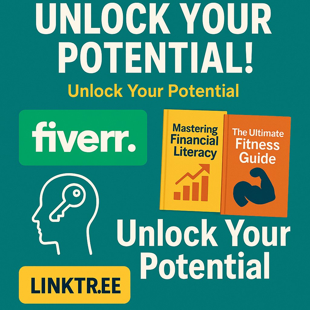 mulwajohn11's tweet photo. Unlock your potential with our digital services and valuable resources!   From expert Fiverr gigs to insightful ebooks on finance and fitness,  there’s something for everyone! Check it out now https://t.co/FstnOhzhtS 
#Fiverr #Ebooks #Finance #Fitness #DigitalServices https://t.co/vHzGj9UlEV