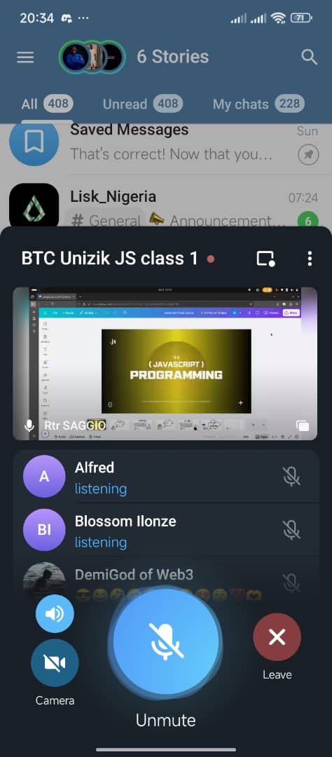 Uniziktechclub's tweet image. Day 1 of our JavaScript crash course is done and dusted ✅
All thanks to our sponsors and tutor
@NworahGabriel & @Cheric_Leo