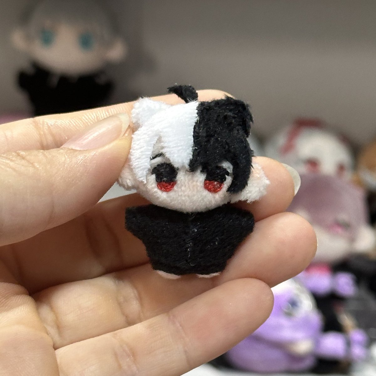 ごっちゃんマイキーのマイキーぬい出来ました！ 測ったら3.5cmだった