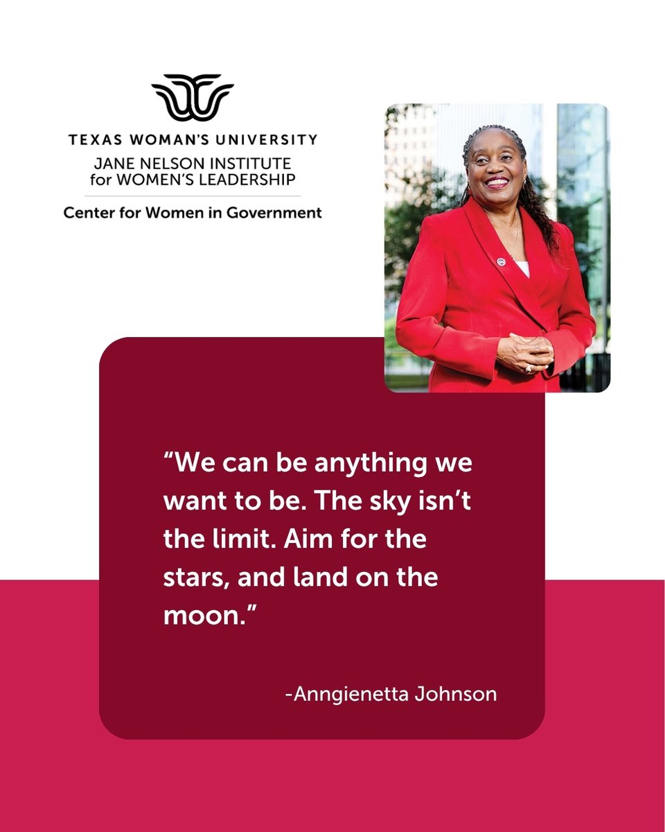 TWU Center for Women in Government (@twucwg) on Twitter photo Motivation Monday 💡 
Start your week with some inspiration from Anngienetta Johnson, a TWU alumna who served at NASA for over 40 years and now devotes her time to humanitarian efforts at the American Red Cross. 👏 Motivation Monday 💡 
Start your week with some inspiration from Anngienetta Johnson, a TWU alumna who served at NASA for over 40 years and now devotes her time to humanitarian efforts at the American Red Cross. 👏