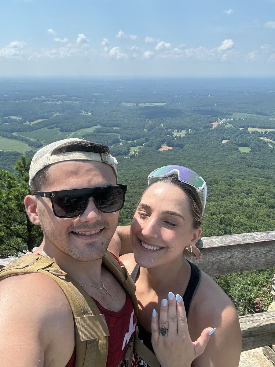 ZachForbesBro's tweet image. Some big announcements today!
For starters, as of this weekend I’m officially a fiancée! We rucked up pilot mountain and she said yes to this wonderful view from the summit. Couldn’t be happier
On top of that, I’d like to officially announce that, come November, I will be…