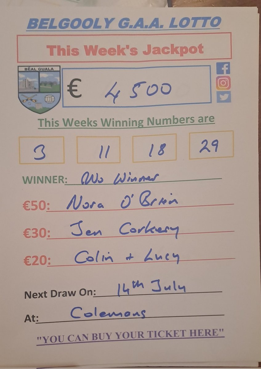 Tonight's Lotto
